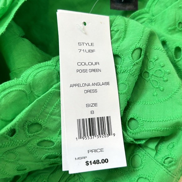 NWT FRENCH CONNECTION Appelona Broderie Anglaise One Shoulder Dress Size 8 - Picture 5 of 10